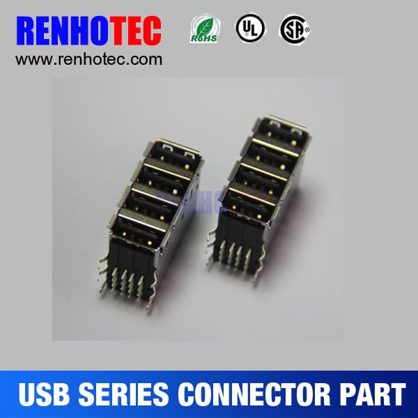 PCB R_A USB 2_0 3_0 3_1 A B C Type 2 Ports USB Connector Par